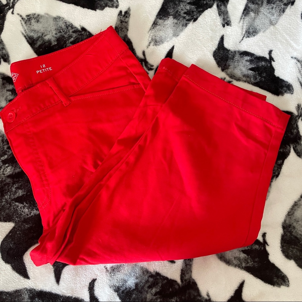 Bright Red Capris